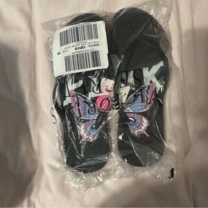 PINK Victoria Secret Butterfly Flip Flop Sandals